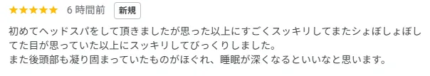 ドライヘッドスパ初体験